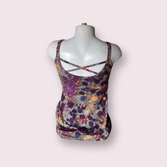 REI CO-OP Sariska Print Bra Top Tank Tunic Purple Orange Gray Women's Size 8 M - Picture 11 of 11